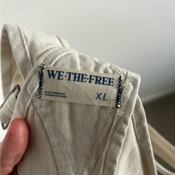 We The Free Ziggy Denim Overalls parchment color - Picture 9 of 11